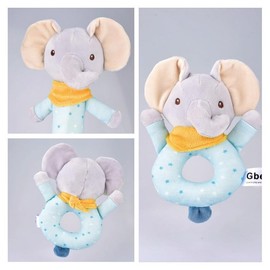 Shinse Plush Rattle, Baby Toy, Rattle Stick, Cute, Cloth Toy, From 3 Months, Organic Cotton, Popular, Baby Shower, Educational Toy, Newborn, Children, 0, 1, 2, 3 Years, Infants, Girls, Boys, Baby