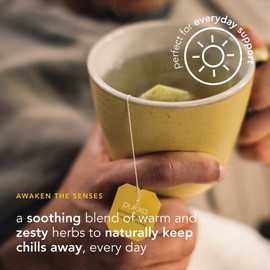 Pukka Herbs Organic Lemon, Ginger & Manuka Honey Herbal Tea, Immune Boosting Organic Tea Infusion Selection, With Turmeric, Ideal For Daily Support, 20 Total Tea Bags