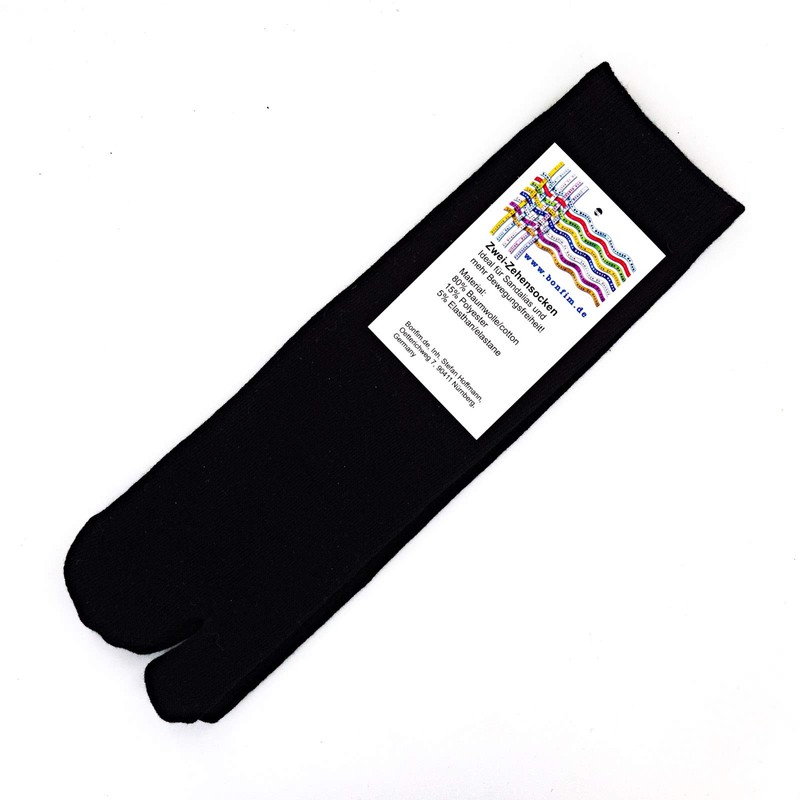 bonfim.de Two Tabi Toe Socks 1-5 Pairs in Black, White
