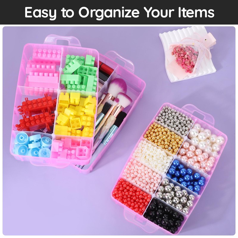 Segbeauty Transparent Storage Box, 26 x 17 x 18 cm,
