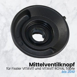 ANAKEL HOME Ersatzknopf, kompatibel mit Fissler Vitavit Ventil, Ersatz für Schnellkochtöpfe, Modell Vitavit Royal und Vitavit vor 2010, nur Knopf, ohne Ventil, Schwarz