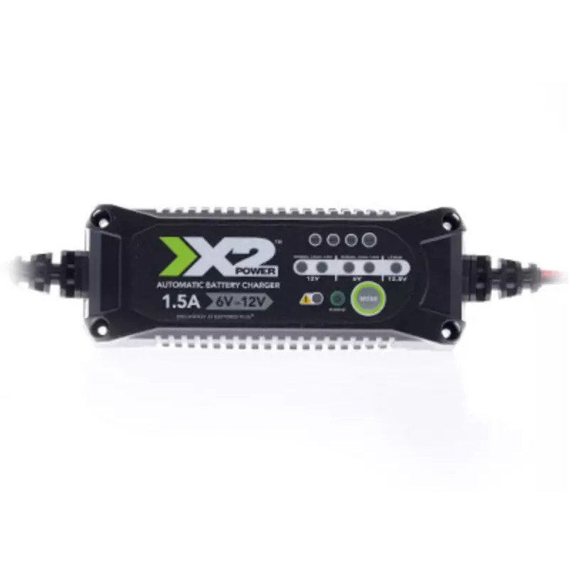X2 Power Automatic Battery Charger / Tender 12V 6V 1.5A