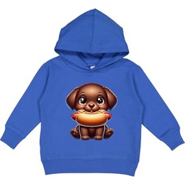 inktastic Labrador Puppy Chocolate Lab Toddler Hoodie 4T Royal 45727