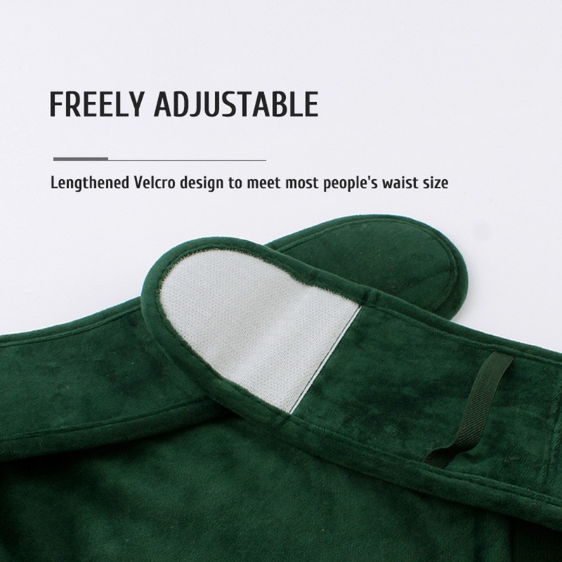 Hot Water Bottle Bag with Warm Plush Waist Cover Belt