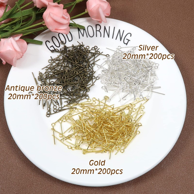 TOAOB 20 mm Eye Pins Pack of 600