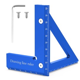 3D Multi Angle Measuring Ruler for Woodworking - Premium Aluminum Alloy 45/90 Degree Protractor Drawing Mitre Ruler