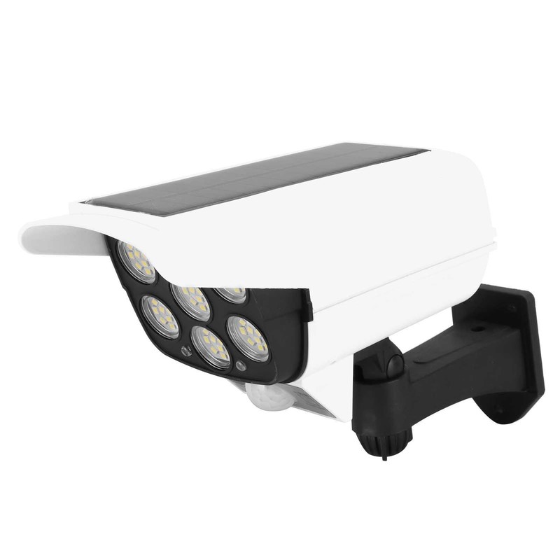 Solar LED Wall Light Simulated Camera Induction Lamp Remote Control