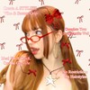 STGDAK Red Bows For Hair Bow Y2k Star Clips Cute