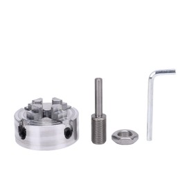 FTVOGUE Lathe de Chuck Set Auto -Centrado 4 Jaw Wood Turning Chuck Set Power Accessory