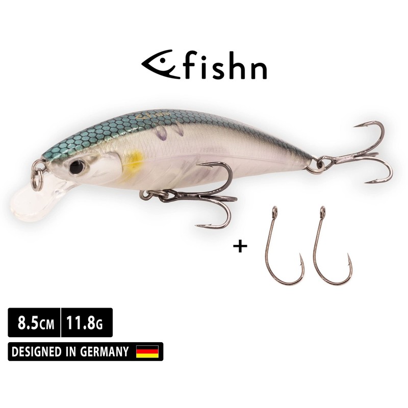 FISHN Grumpy Puncher Wobbler, Floating, Weight: 11.8 g, Length: 8.5