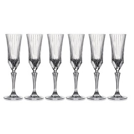 RCR Crystal Adagio Collection Champagne Flutes Glass Set