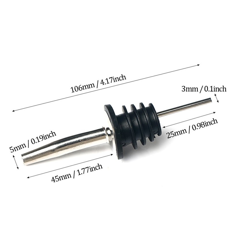 Swpeet 15 Pcs Stainless Steel Liquor Bottle Speed Pourers Tapered