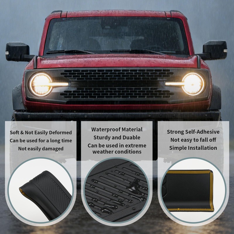 JONGCOVER Door Sill Guards Compatible with Bronco 2021 2022 2023