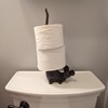 Treasure Gurus Cast Iron Mouse Bathroom Toilet Tissue TP Roll