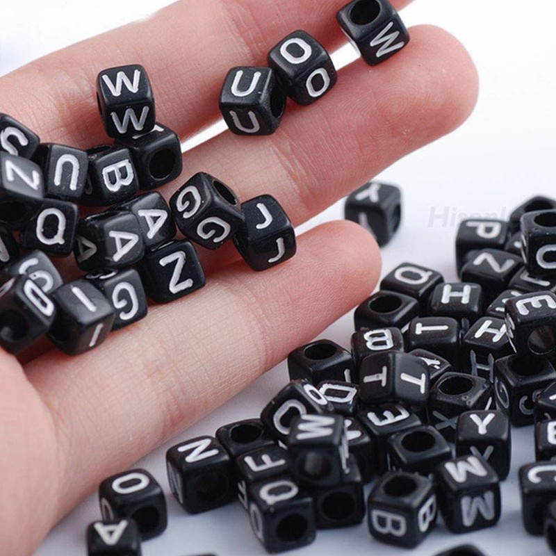 DAHI Letter Beads, Acrylic Beads, Number Beads, Craft Beads