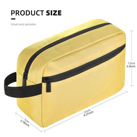 Icramsy Travel Toiletry bag Toiletry bag for women men Hanging toiletry bag Cosmetic bag large capicity Travel accessories Gift for Women Men Girls (Yellow)