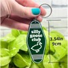 iMagitek Funny Silly Goose Keychain Goose Keyring Gag Gifts Novelty