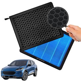 Filtro de aire de cabina de carbón activado estructurado de panal, duradero y resistente, compatible con Ford Bronco Sport 21-23, Escape 20-22, Explorer 20-23, Maverick & Lincoln Aviator 20-23,