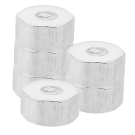 Gadpiparty 6pcs Hose Pipe Protection Caps Pipe Cap Head Pipe Fitting Silver