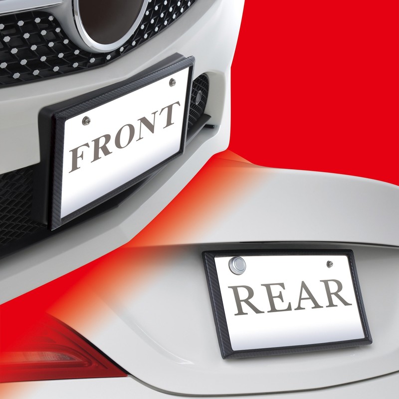 SEIWA K396 Car License Plate Cover, Carbon License Plate Frame,