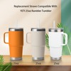 KLOWOAH Replacement Straws Compatible With YETI 25oz Rambler Tumbler, with
