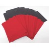 docsmagic.de 100 Premium Bi-Colour Card Sleeves Mat Red/Black Standard Size