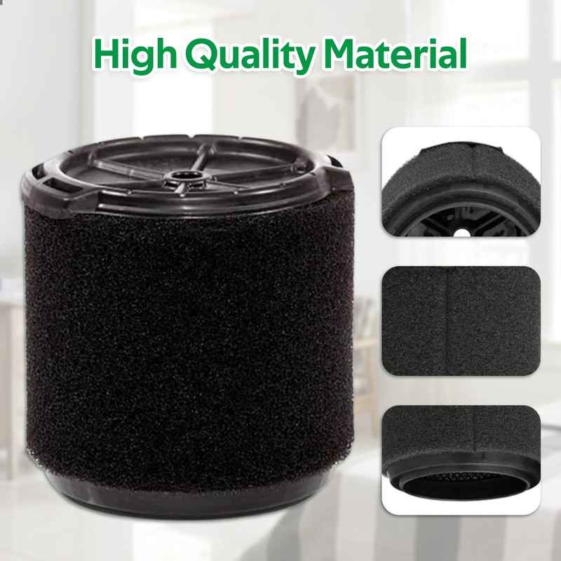 VF3700 Replacement Foam Filter Wet Application Compatible with RIDGID 3-4.5
