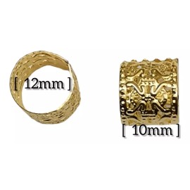 Anillos Jumbo De Adorno Para Trenzas Africanas 50 Pzas.