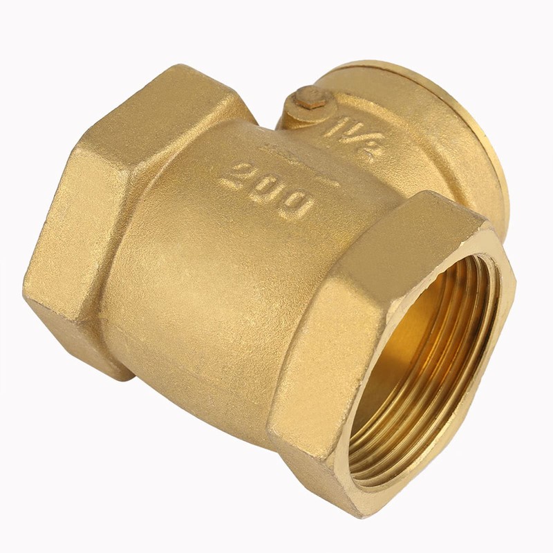 DN32 Female Thread Brass Non Return Swing Check Valve 232PSI