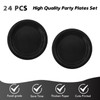 Juhap 49Pcs Black Birthday Party Decorations Black Party Supplies Set