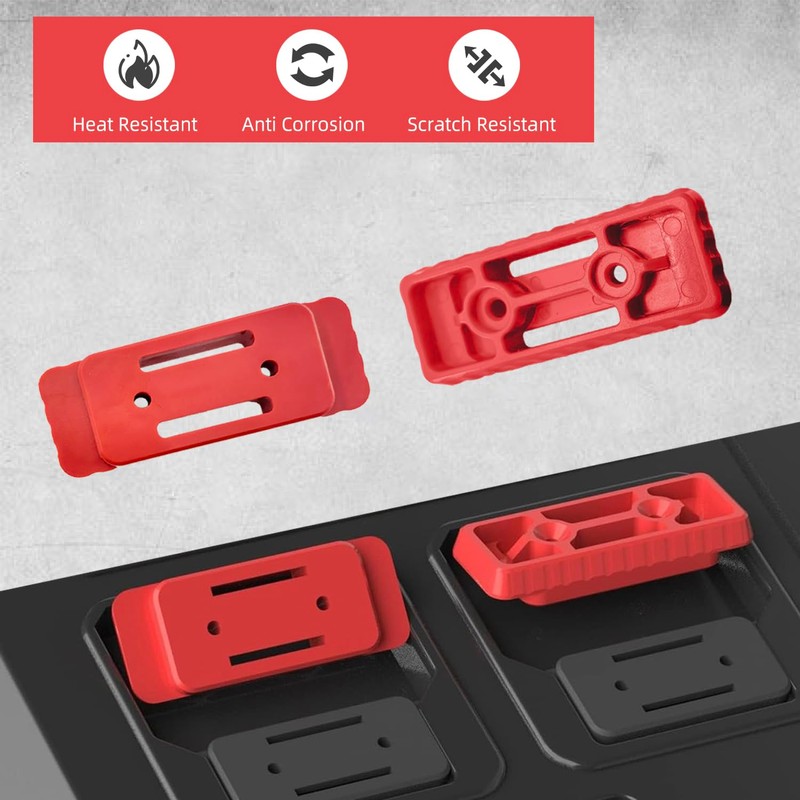 Red Feet Mounting System for Milwaukee Packout – 10pcs Options,