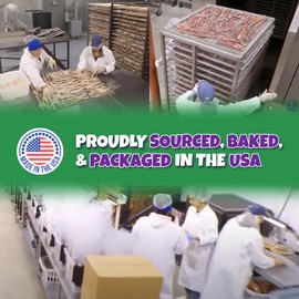 Bully Sticks for Dogs Sourced & Made in USA, All-Natural Taste, Shape, & Color, 6 inch Pizzle Sticks, Bully Bones for Small and Medium Dogs, Includes 12 to 14 Rawhide-Free Treats Per Bag, 8oz