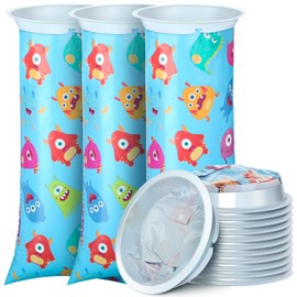 Jetec 48 Pcs Disposable Vomit Bags 1000ml Nausea Emesis Barf Bags for Travel Airline Health Reason Morning Sickness Nausea Puke Car Sick Pregnancy(Fresh Style)