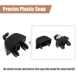 MACHSWON 2pcs Sun Visor Support Clip Holder Bracket Hanger for AD A6 Quattro A7 A8 RS6 for VW Passat 6R0857561Y20 Black Anti Vibration Sun Visor Support Clip Retainer 4F0857561