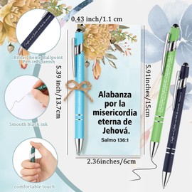 49 Pcs Regalos Cristianos En Español Spanish Christian Gifts for Students Teacher Back to School Gifts Bulk 24 Bible Verse Pen 24 Spiritual Bookmarks Regalos Cristianos Para Mujer En Español Church