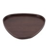 Wood Serving Tray Sturdy Bamboo Simple Elegant Triangular Multifunction Wooden