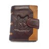 East Rain Men's Cool Eagle Wolf Horse Totem Cowhide Leather