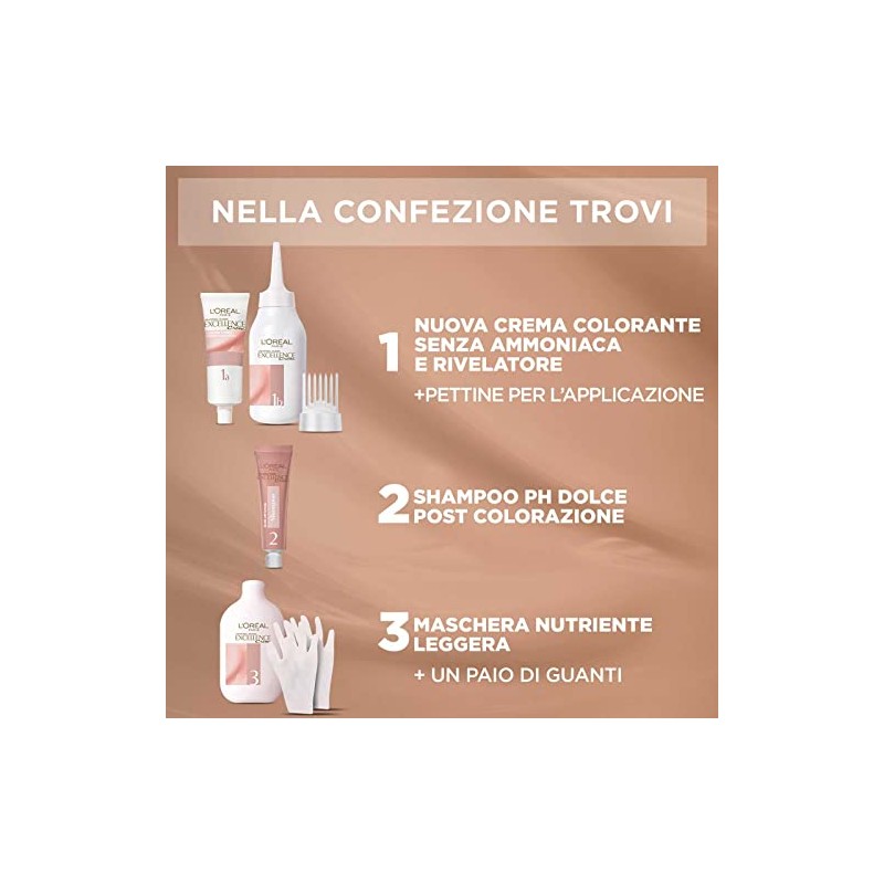 3 x L'Oréal Paris Excellence Cream Universal Nude Permanent Black