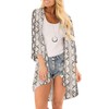 CASURESS Women's Cardigan-Sheer Kimono Loose Summer Floral Print Cover Ups