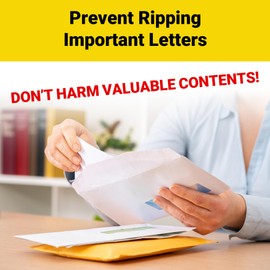 1 Lightweight Stainless Steel Letter Opener, 7.5 Inches Long and One-Piece Construction, Perfect Envelope, Mail and Letter Opener Envelope Slitter for The Home and Office.