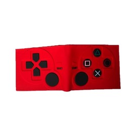 MAZACUIR Anime Wallet - Game Controller Wallet for Boys, 10-12 Years - Red, ID & Credit Card Holder, Coin Purse