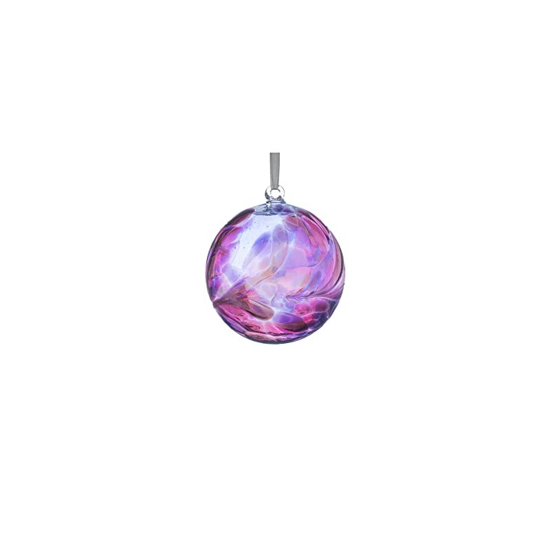 Sienna Glass BB10FEB February Birthstone Friendship Ball, Amethyst