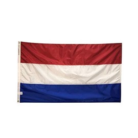 12x18" Netherlands Flag Flag, Durable and Fade Resistant All Weather Nylon, With Canvas Header and Brass Grommets - Made in USA