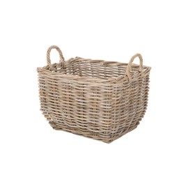 Kouboo Kobo Wicker Basket, Gray-Brown