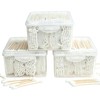 Cotton Swabs, 1200 Count Bamboo Sticks Cotton Swabs with 3