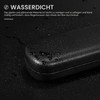 molshine Hard Shell PU Leather Glasses Case, Portable Bright Hard