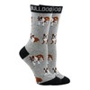 WHD Bulldog Socks (Gray/Black, Medium)