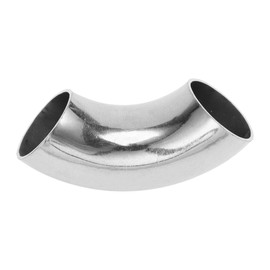 Motoforti 1" Inch OD 90 Degree Mandrel Bend Elbow Car Modified Exhaust Pipe Tubing 1.0mm/19GA Thickness 304 Stainless Steel Bend Tube Stair Handrail Piping 25x75x1.0mm