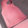 CAR PASS Heavy Duty Rubber Floor Mats 4-Piece,Pink Car Mats