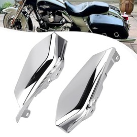 Deflector de aire de marco medio para Harley Touring Road King Street Electra Glide Ultra Limited Tri Glide CVO 2009-2024 (plata brillante)